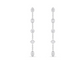 Cascade Mixed Fancy Shape Drop Earring .92-1.03 ctw.