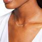 Eternity Collection Horizon .51ctw Diamond Bar Necklace 18" in 18k