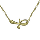 Happy Ankh 18K RG  pendant on 18" chain