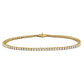 Eternity Classic 4 Prong Line Bracelet 1.98 CTW 18k Yellow Gold