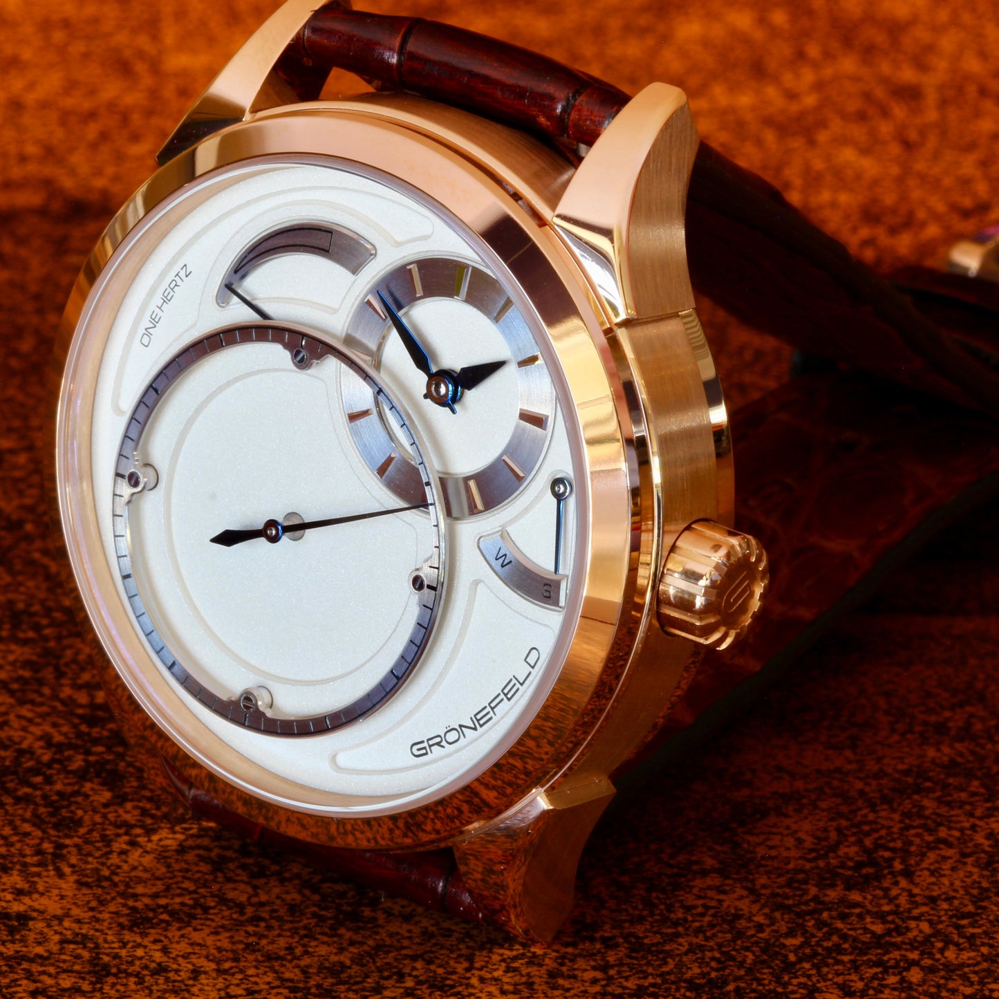 Grönefeld One Hertz 18K RG watch