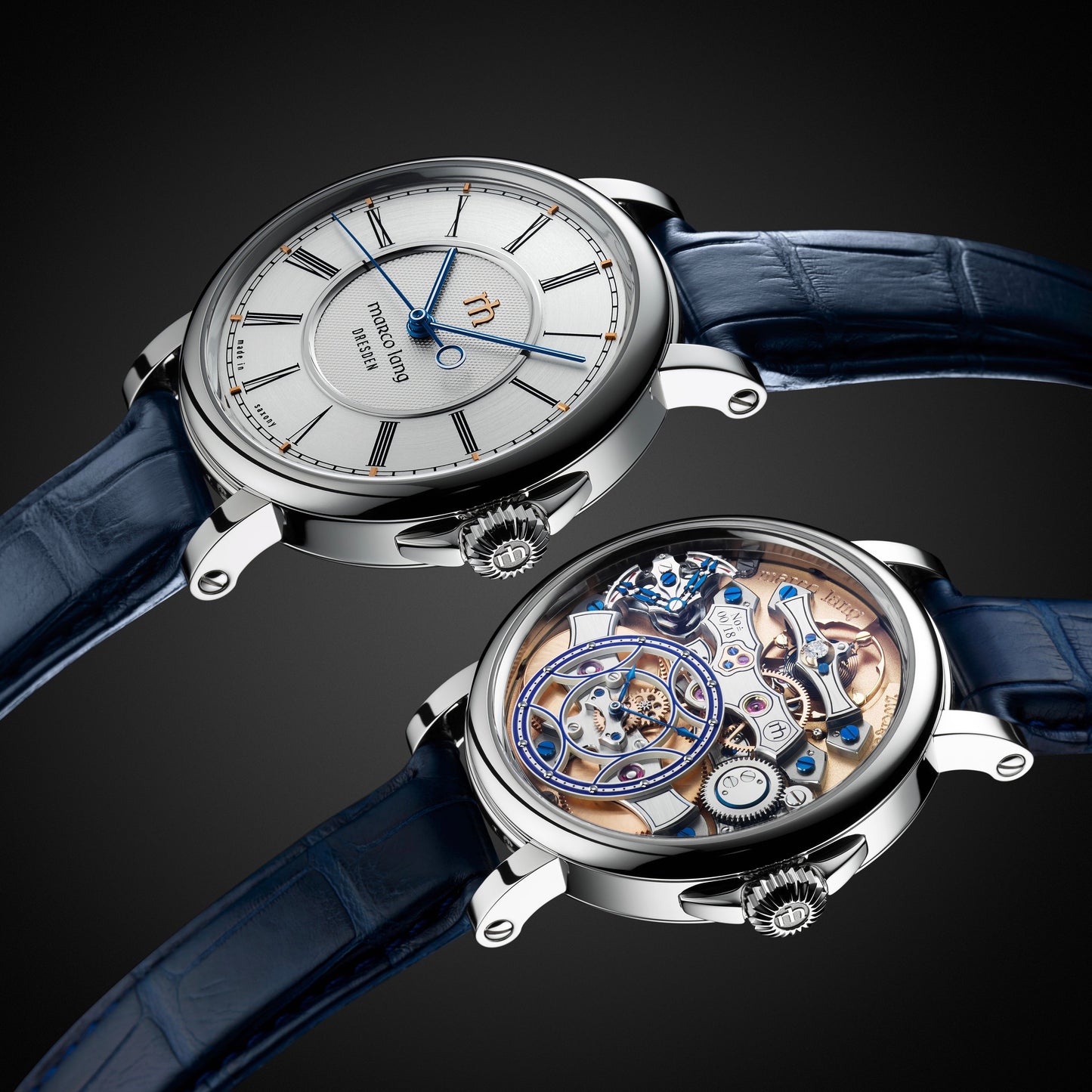 Marco Lang "Zweigesicht-1" Two face manual wind watch