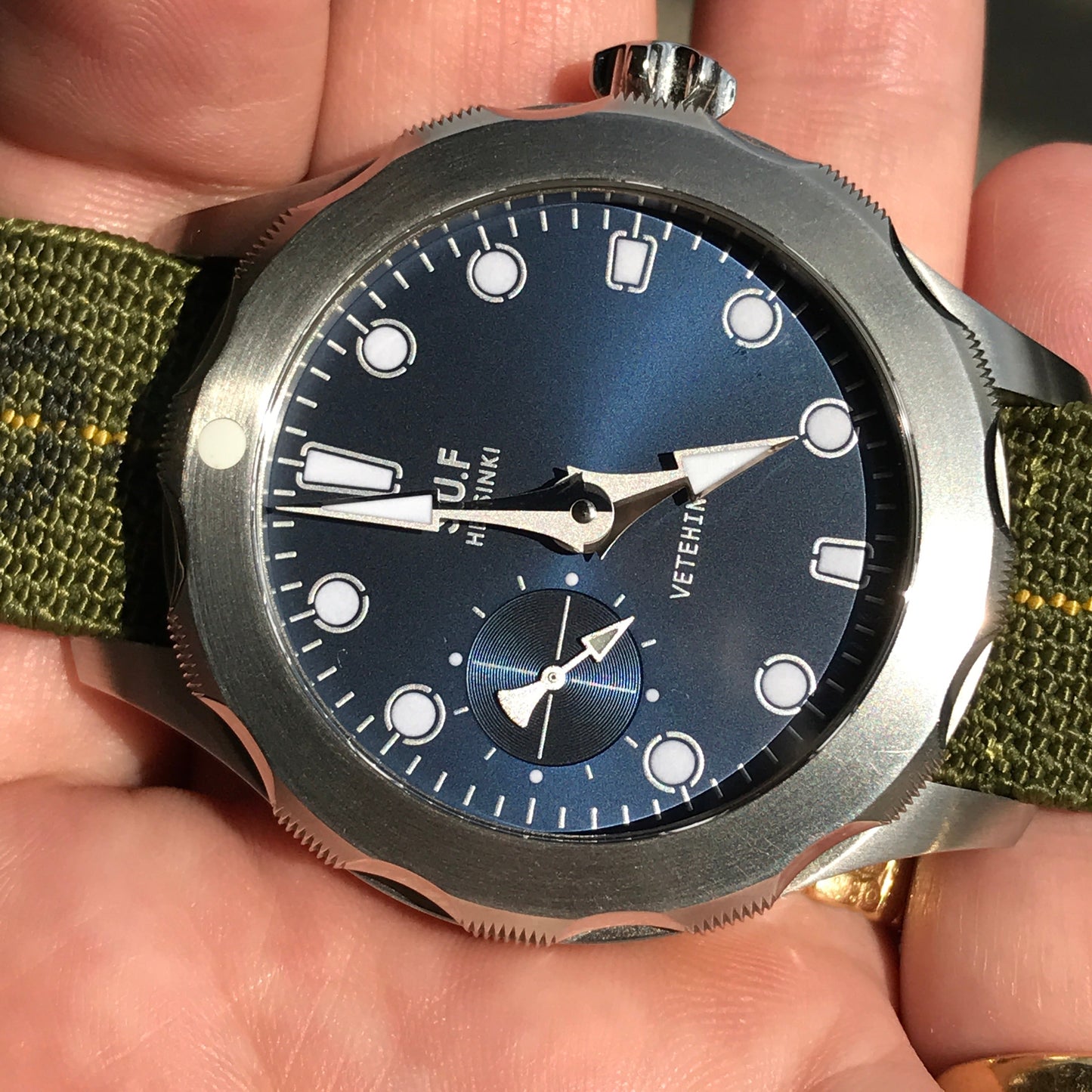 Pre-owned SUF Helsinki Vetehinen Blue 300m sports watch