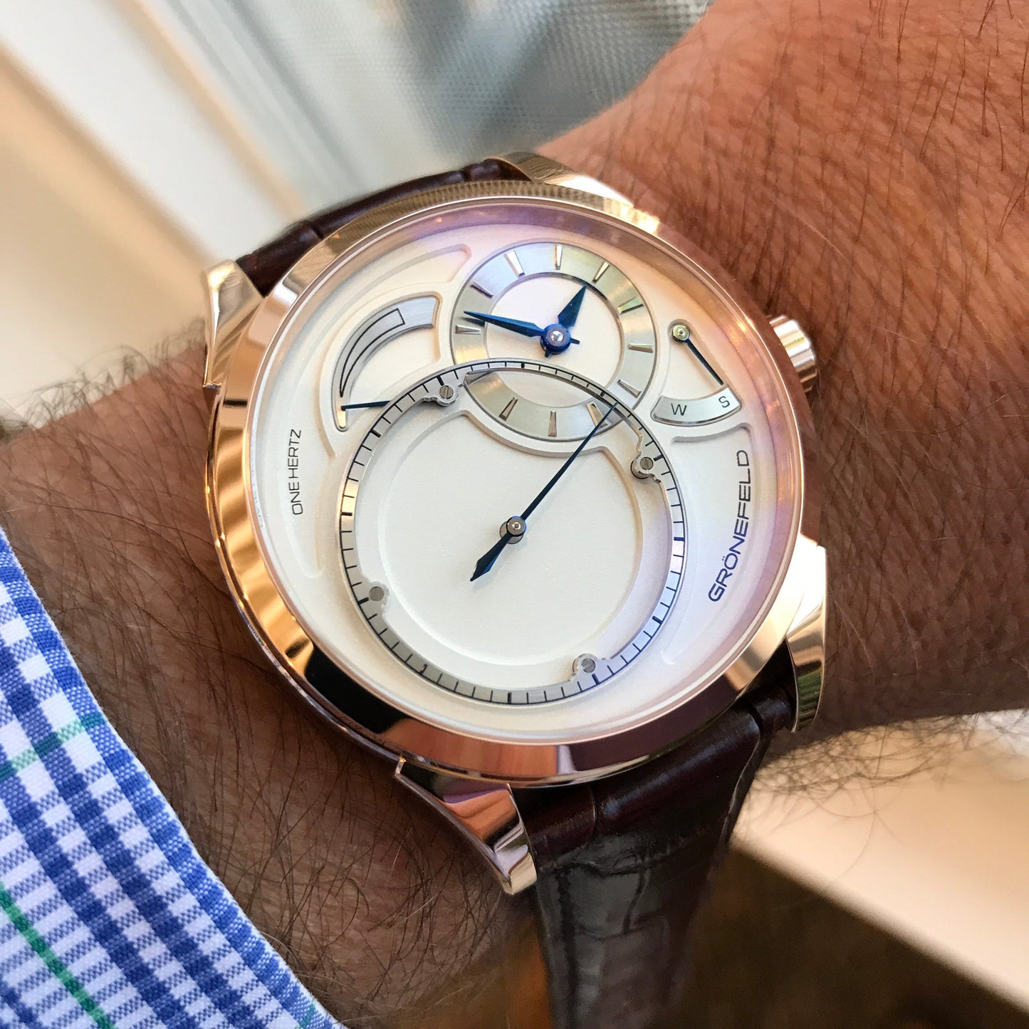 Grönefeld One Hertz 18K RG watch