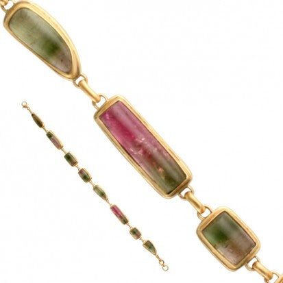 Steven Battelle Many Shape Tourmaline Bracelet