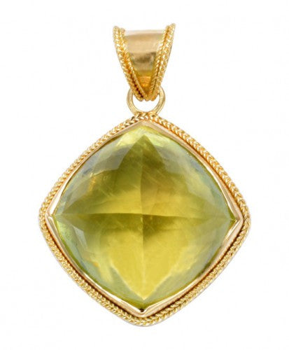 Steven Battelle Double Braid Pendant Necklace