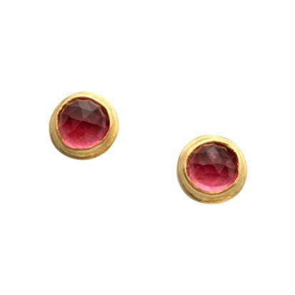 Steven Battelle Bezel Tourmaline Earrings