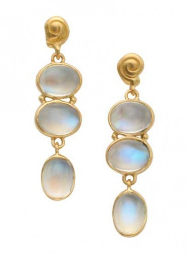 Steven Battelle Oval Dangle Earrings