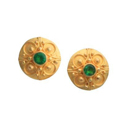 Steven Battelle Graduation Emerald Earrings