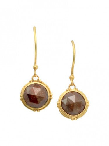 Steven Battelle Black Diamond Dangle Earrings