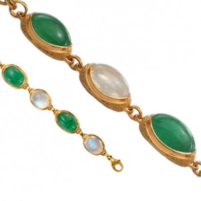 Steven Battelle Jawan Emerald Bracelet