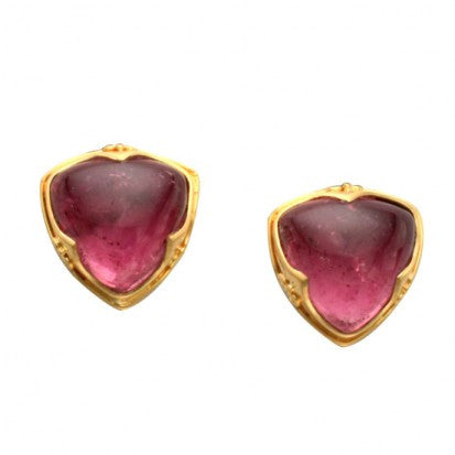 Steven Battelle Ornate Tourmaline Earrings