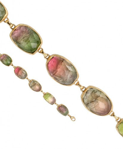 Steven Battelle Mixed Faceted Tourmaline Bracelet