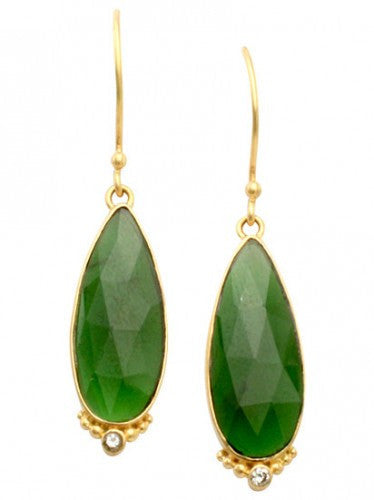 Steven Battelle Pear Earrings
